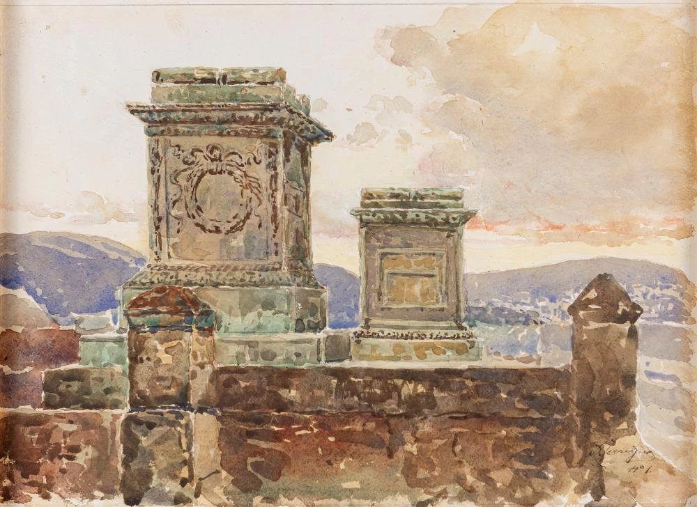 Antonio Ferrigno-80-Veduta di Pompei 8